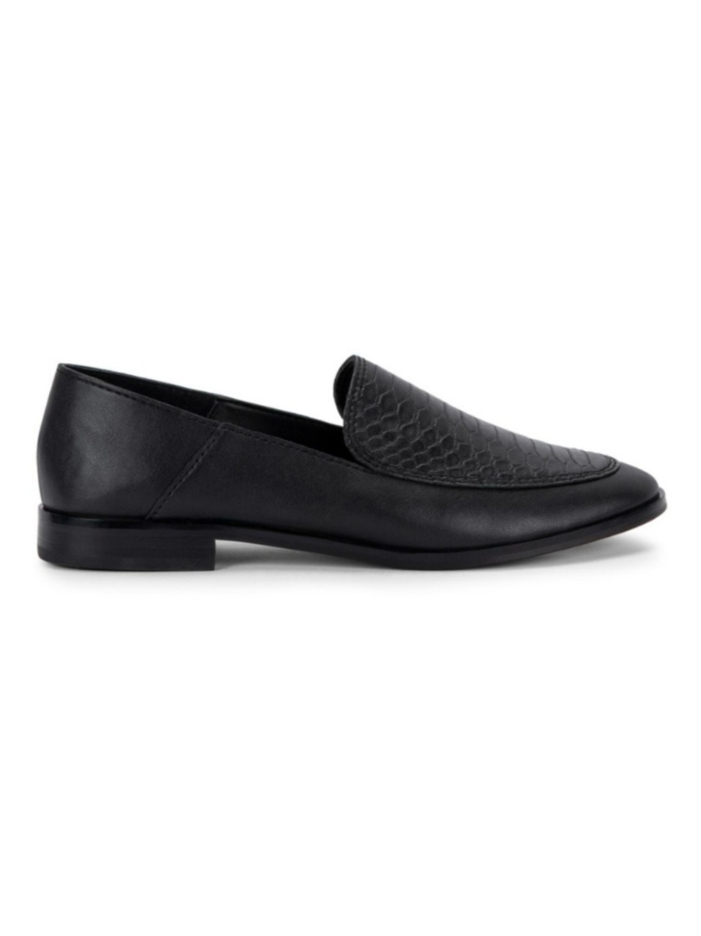 Dolce Vita Black Women’s Crocodile Textured Vamp Slip-On Loafers Size 8